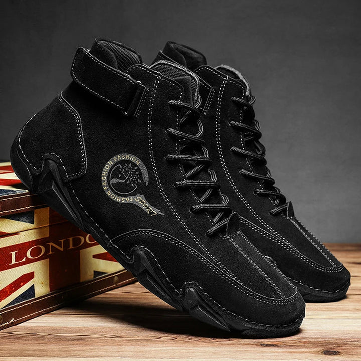 Men's Waterproof Leather Shoes for All-Weather Comfort
