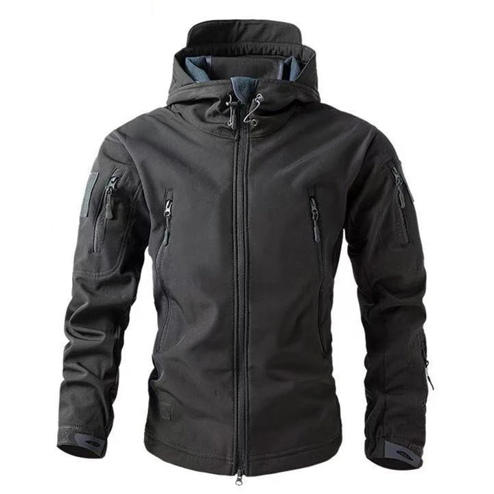 Men's Softshell Fleece Coat for Outdoor Fishing, Hiking, and Camping