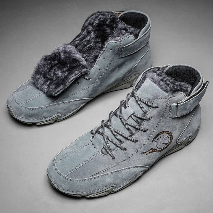 Men's Waterproof Leather Shoes for All-Weather Comfort