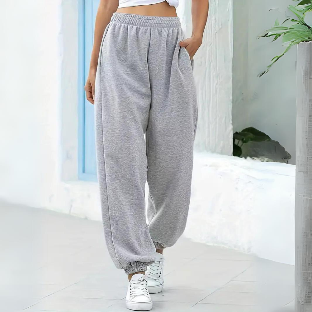 Women's Relaxed High Waisted Pocket Sweatpants