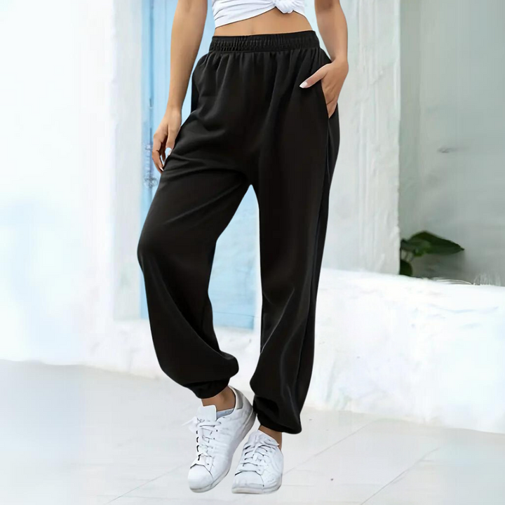 Women's Relaxed High Waisted Pocket Sweatpants