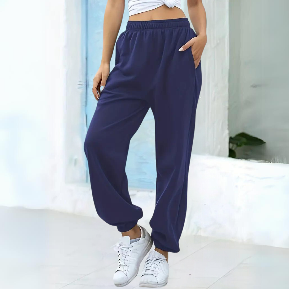 Women's Relaxed High Waisted Pocket Sweatpants