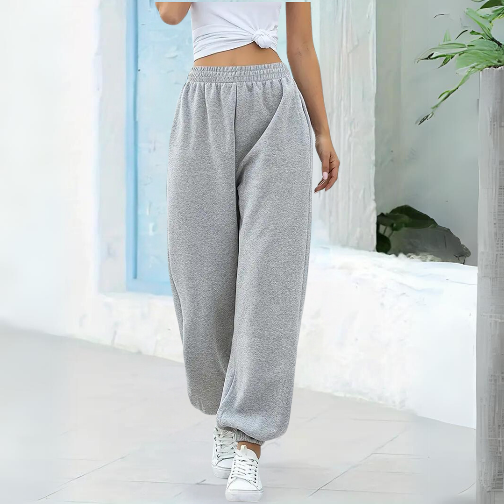 Women's Relaxed High Waisted Pocket Sweatpants