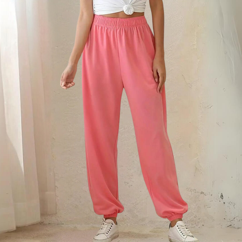 Women's Relaxed High Waisted Pocket Sweatpants
