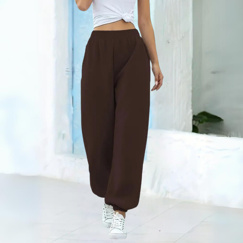 Women's Relaxed High Waisted Pocket Sweatpants