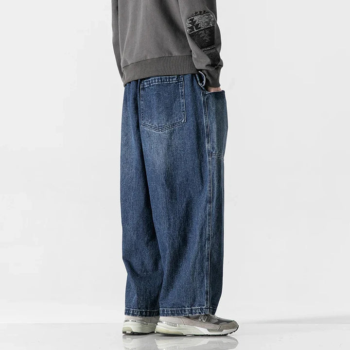 Men's Wide-Leg Relaxed Fit Denim Jeans