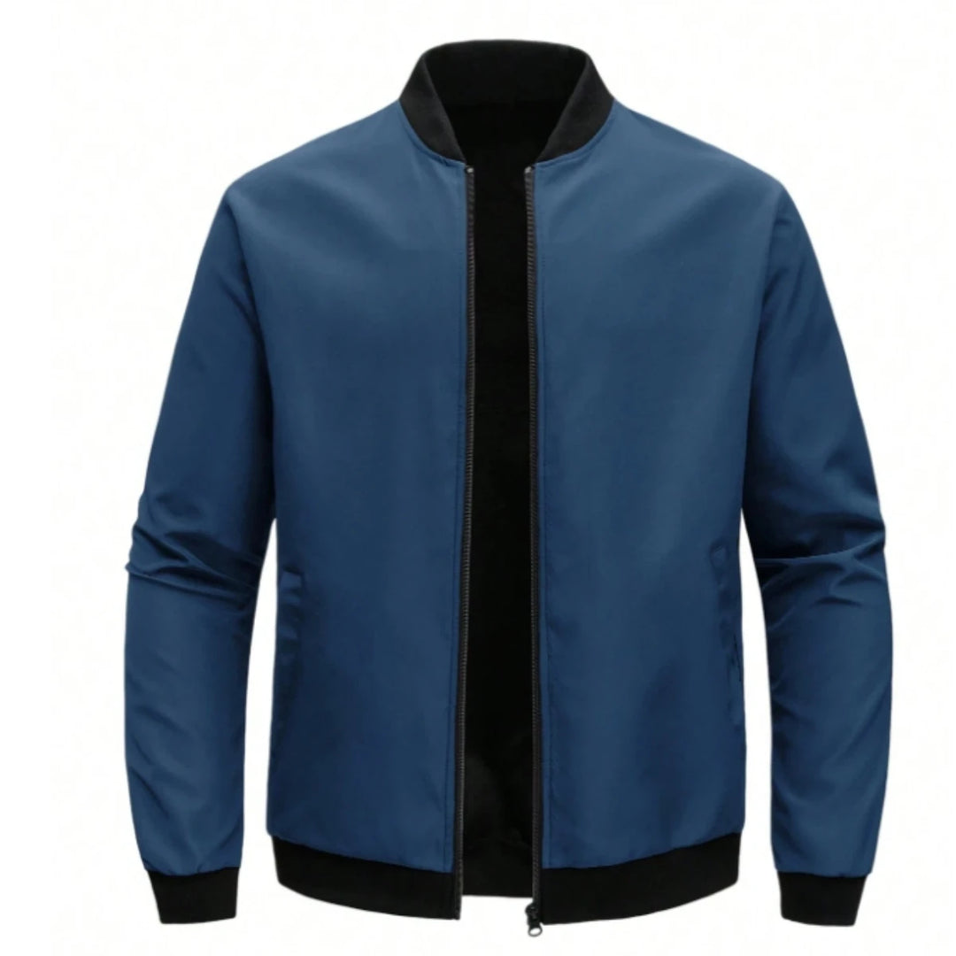 Men's Casual Thin Solid Color Collar Coat