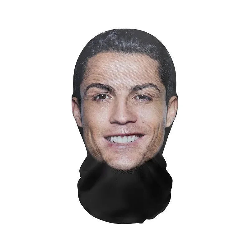 Halloween's 3D Realistic Face Mask Cosplay, Hip Hop & Costume Accessory