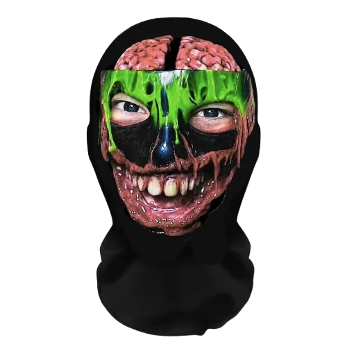 Halloween's Fun Costume Wig and Mask Set for Creative Headwear