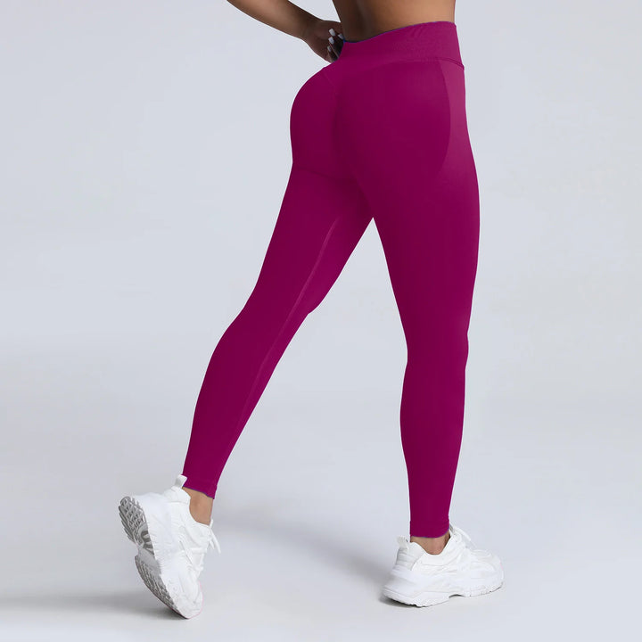 Women's Push-Up Low-Rise Seamless Yoga Leggings Pants for Gym Fitness