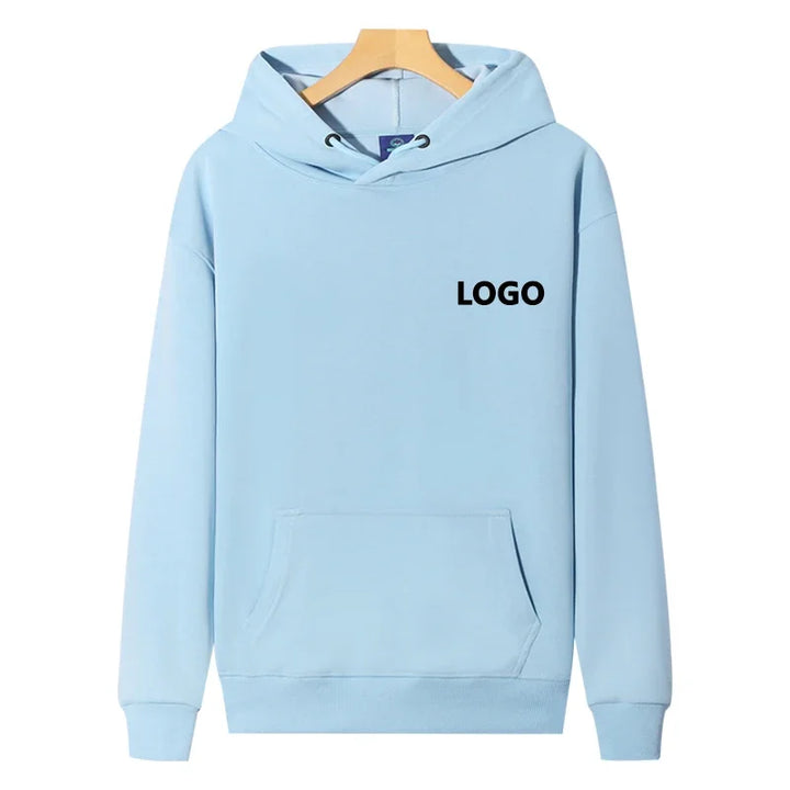 Men's Personalized 60% Cotton Long Sleeve Hoodie Sweatshirt