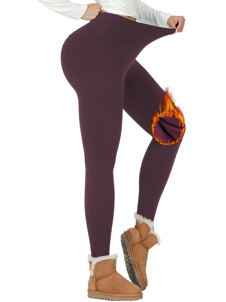 Women's High-Waisted Thermal Fleece Yoga Leggings