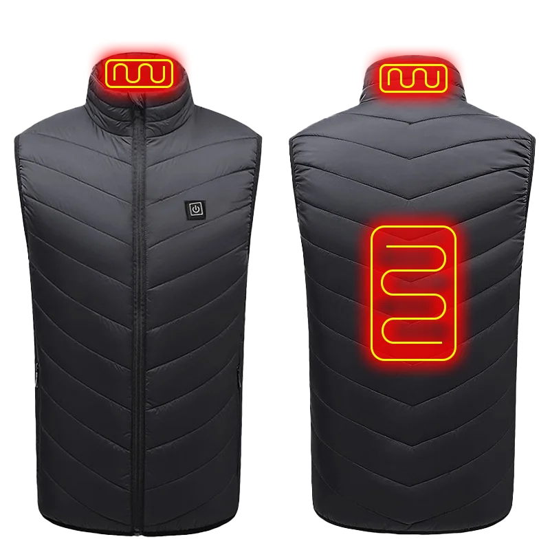 Men's 21-Zone Electric Heated Vest for Winter Sports and Camping
