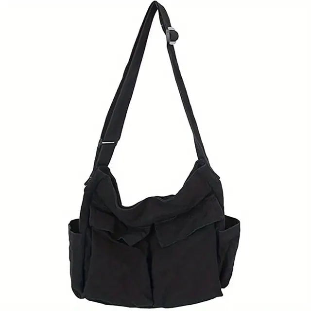 Women's Vintage Multi-Pocket Canvas Tote Bag