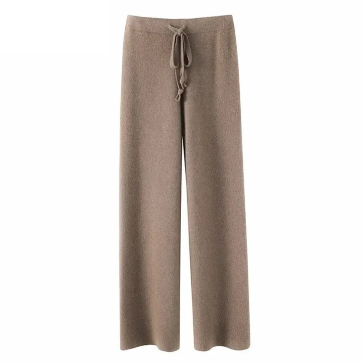 Women's Refined Knit Wide Leg Drawstring Lounge Pants