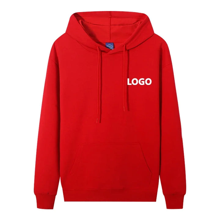 Men's Personalized 60% Cotton Long Sleeve Hoodie Sweatshirt
