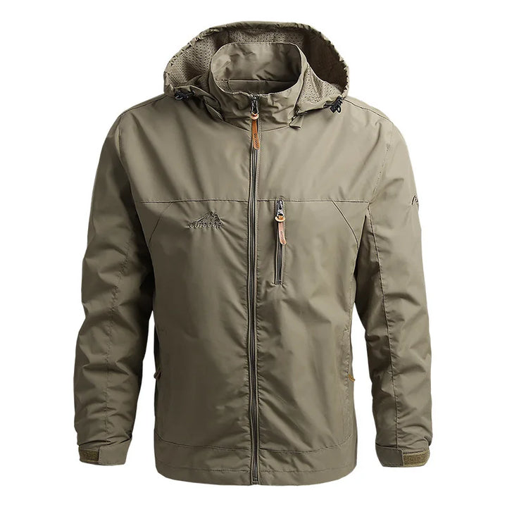 Men's Waterproof Tactical Hooded Windbreaker Coat for Winter
