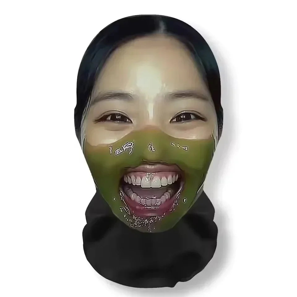 Halloween's Fun Costume Wig and Mask Set for Creative Headwear