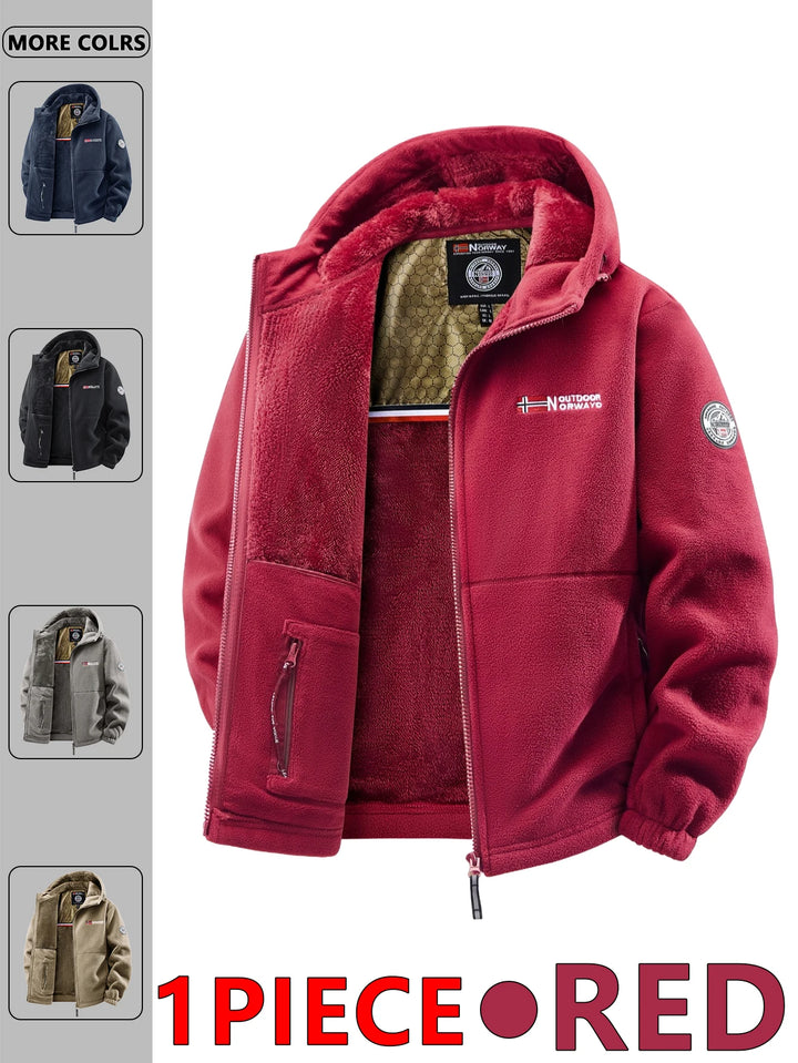 Men's versatile hooded Coat for autumn and winter outdoor wear