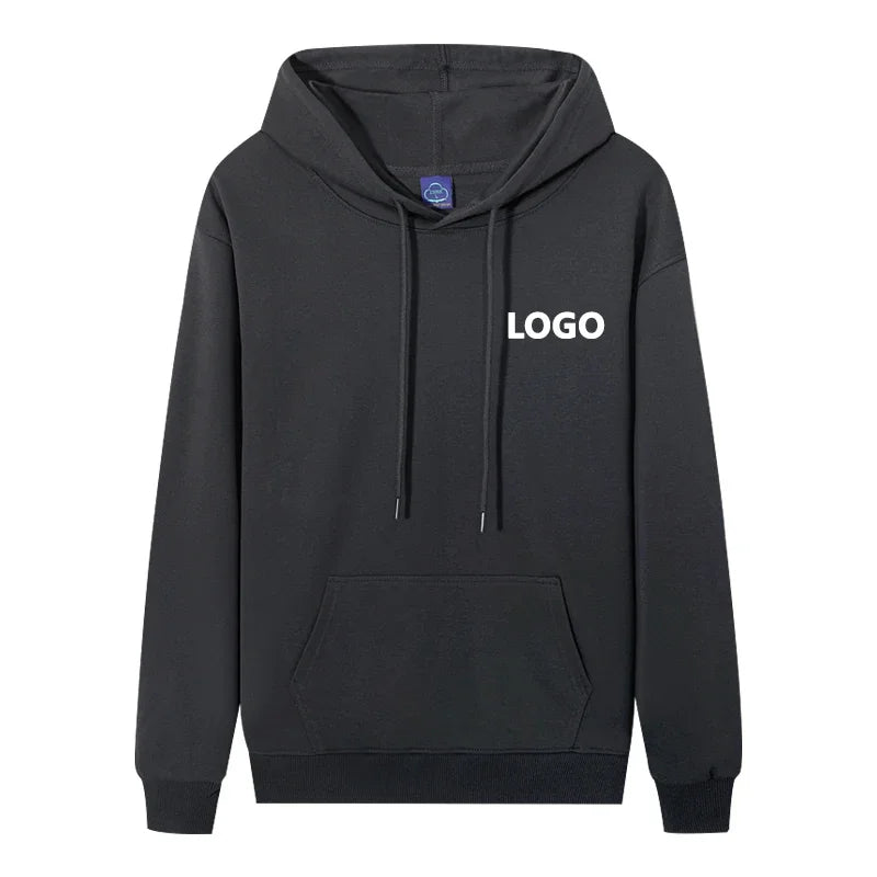 Men's Personalized 60% Cotton Long Sleeve Hoodie Sweatshirt