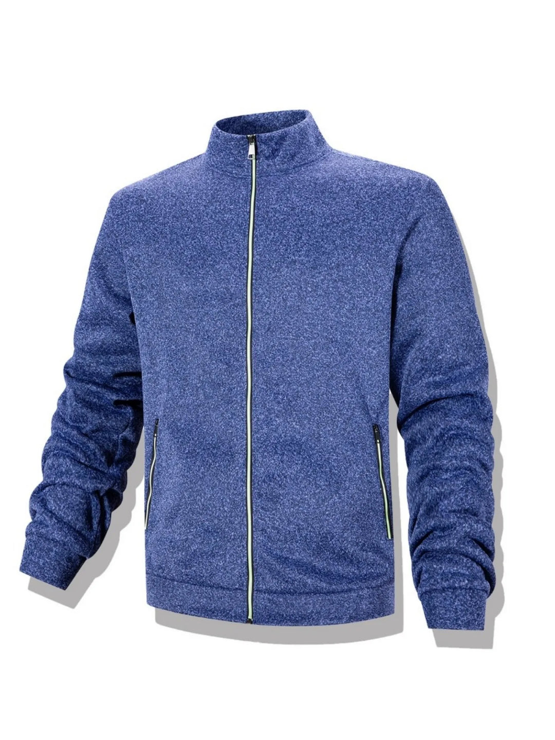 Men's Casual Full Zip Stand Collar Sweatshirt Coat for Autumn Winter