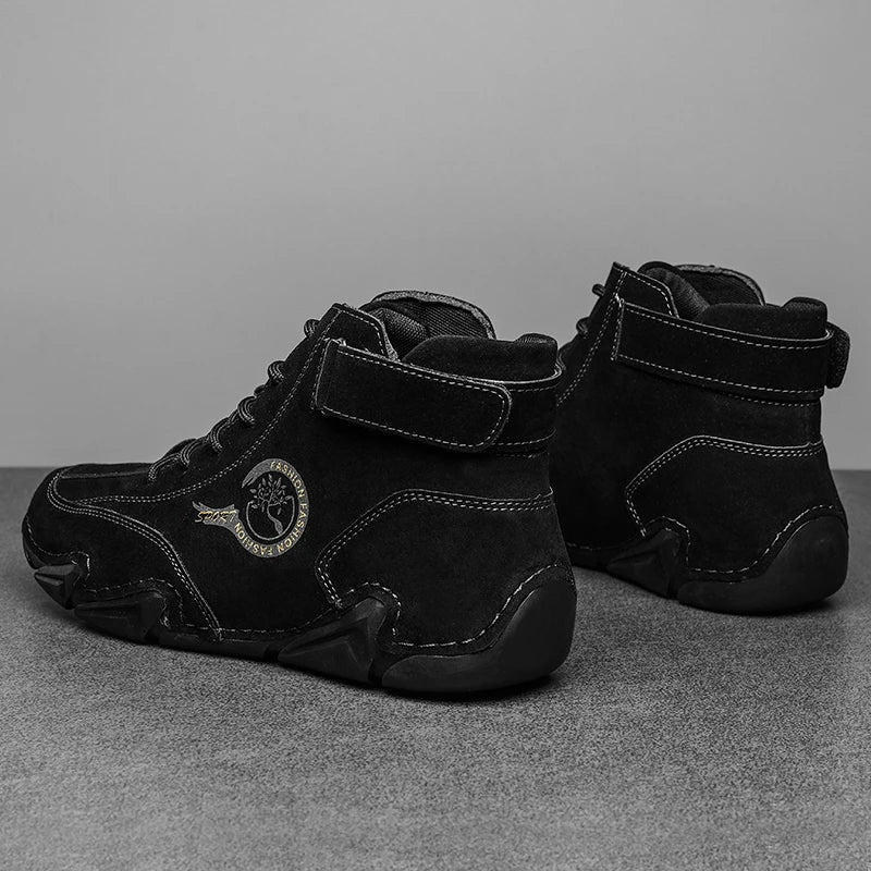 Men's Waterproof Leather Shoes for All-Weather Comfort