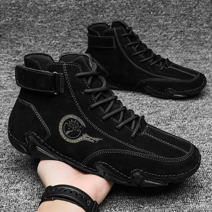 Men's Waterproof Leather Shoes for All-Weather Comfort