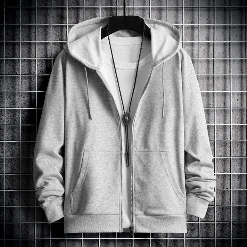 Men's Winter Windproof Hoodie - Sherpa Lined Thermal Zip Up Sweatshirt