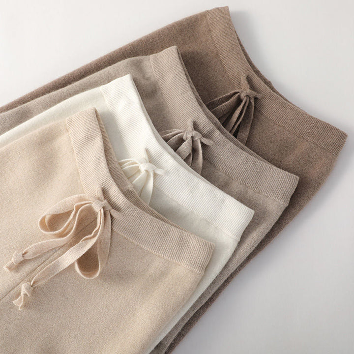 Women's Refined Knit Wide Leg Drawstring Lounge Pants