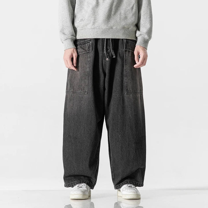 Men's Wide-Leg Relaxed Fit Denim Jeans