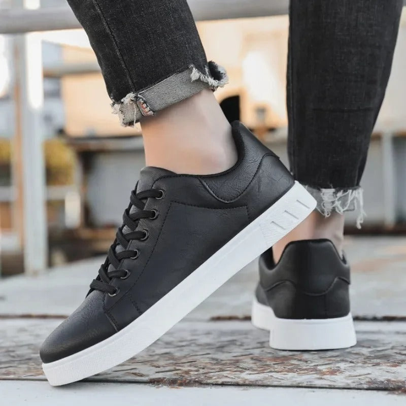 Men's Classic Leather Look Sneakers