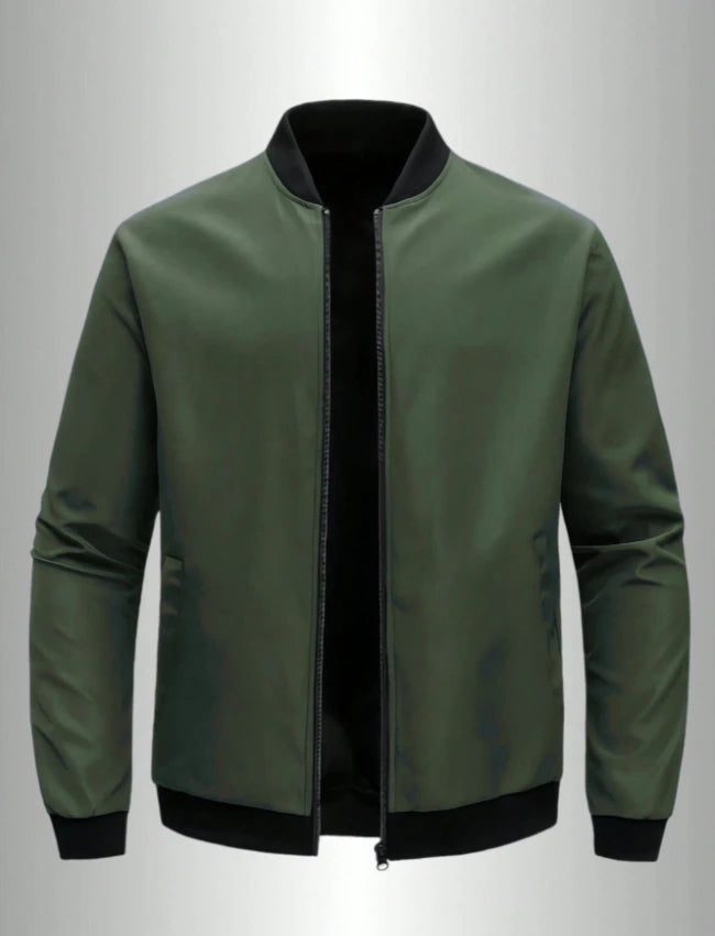 Men's Casual Thin Solid Color Collar Coat
