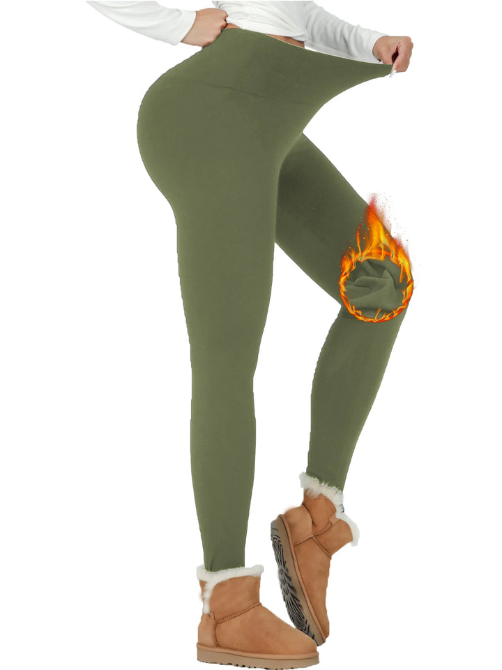 Women's High-Waisted Thermal Fleece Yoga Leggings