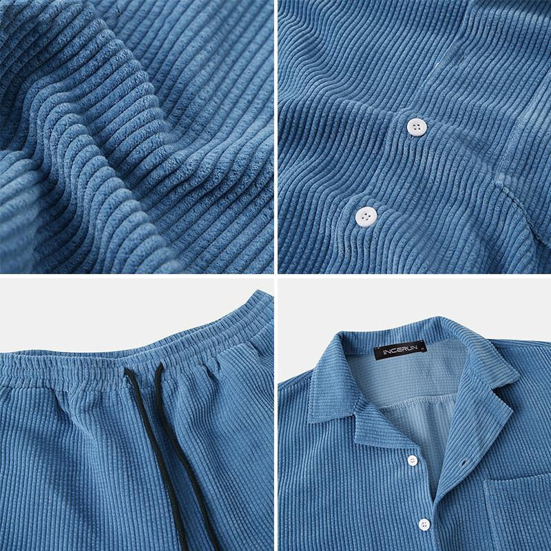 Men's Ribbed Summer Clothing Set for Effortless Style and Comfort