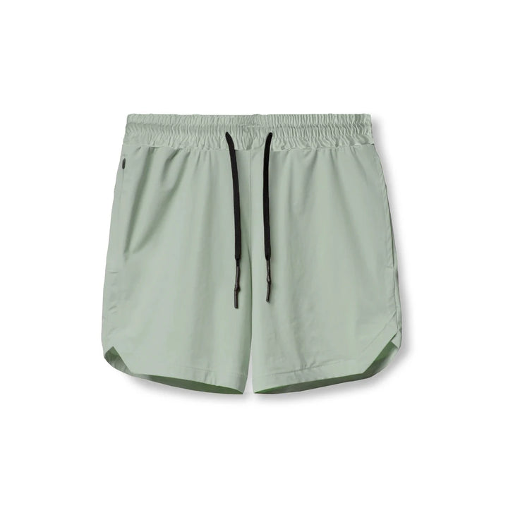 Men's Quick-Drying Solid Color Fitness Shorts for Casual Running