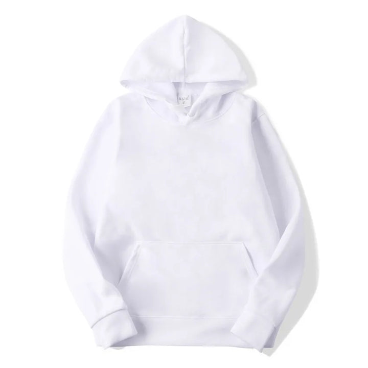 Men's Casual Solid Color Hoodie for Spring and Autumn Wear