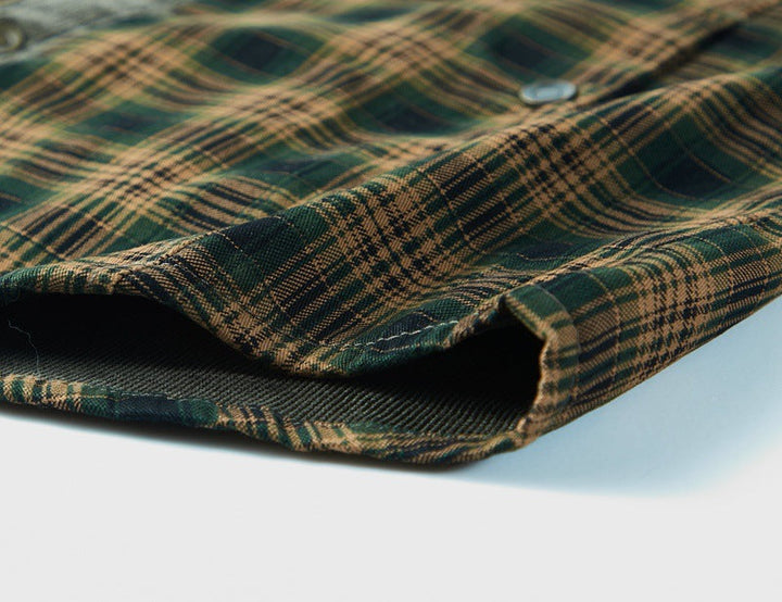 Men's Checked Shirt with Sherpa Lining for Comfort and Style