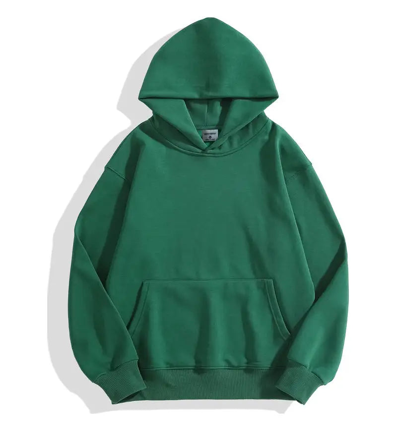 Men's Custom Logo 500GSM Heavyweight Casual Thick Cotton Hoodie