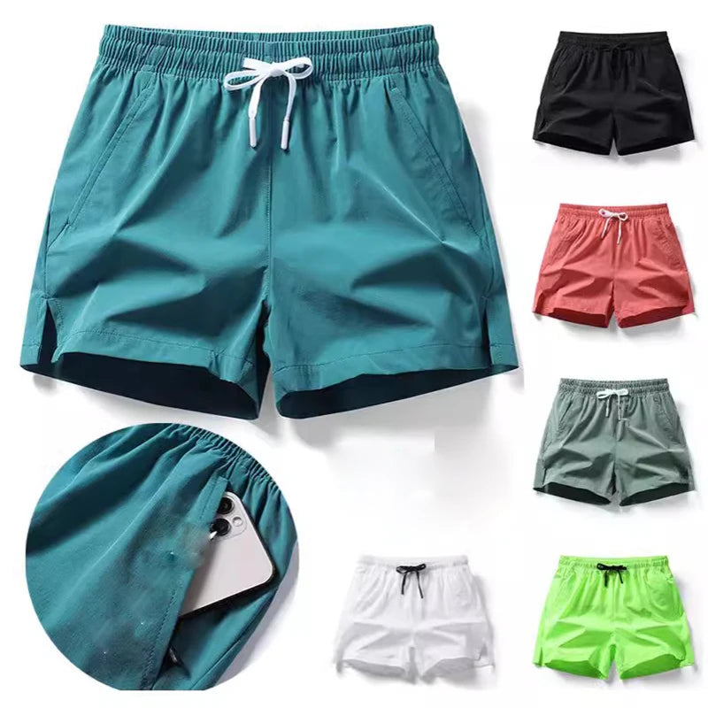 Men's Quick-Drying Multi-Color Fitness Sports Shorts - Comfortable & Breathable