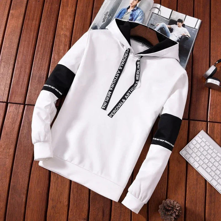 Men's Long Sleeve Casual Printed Hoodies - Spring Hip Hop Pullover