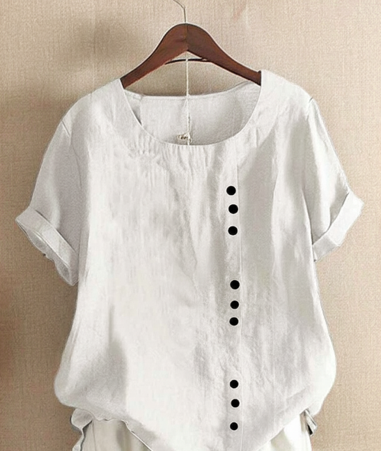 Mindy | Women's Short-Sleeved Button-Front Blouse