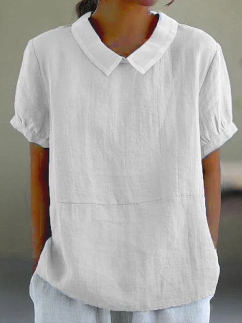 Maria | Women's Short-Sleeve Collared Blouse
