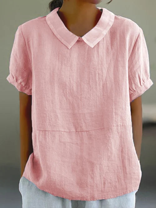 Maria | Women's Short-Sleeve Collared Blouse
