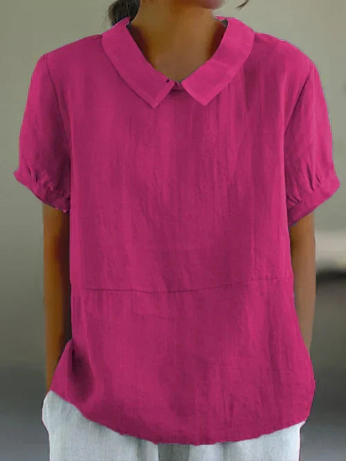 Maria | Women's Short-Sleeve Collared Blouse