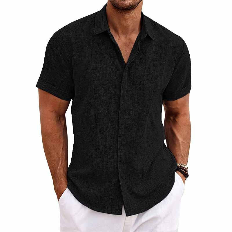 Calvin | Men's Simple Shirt with Button Placket