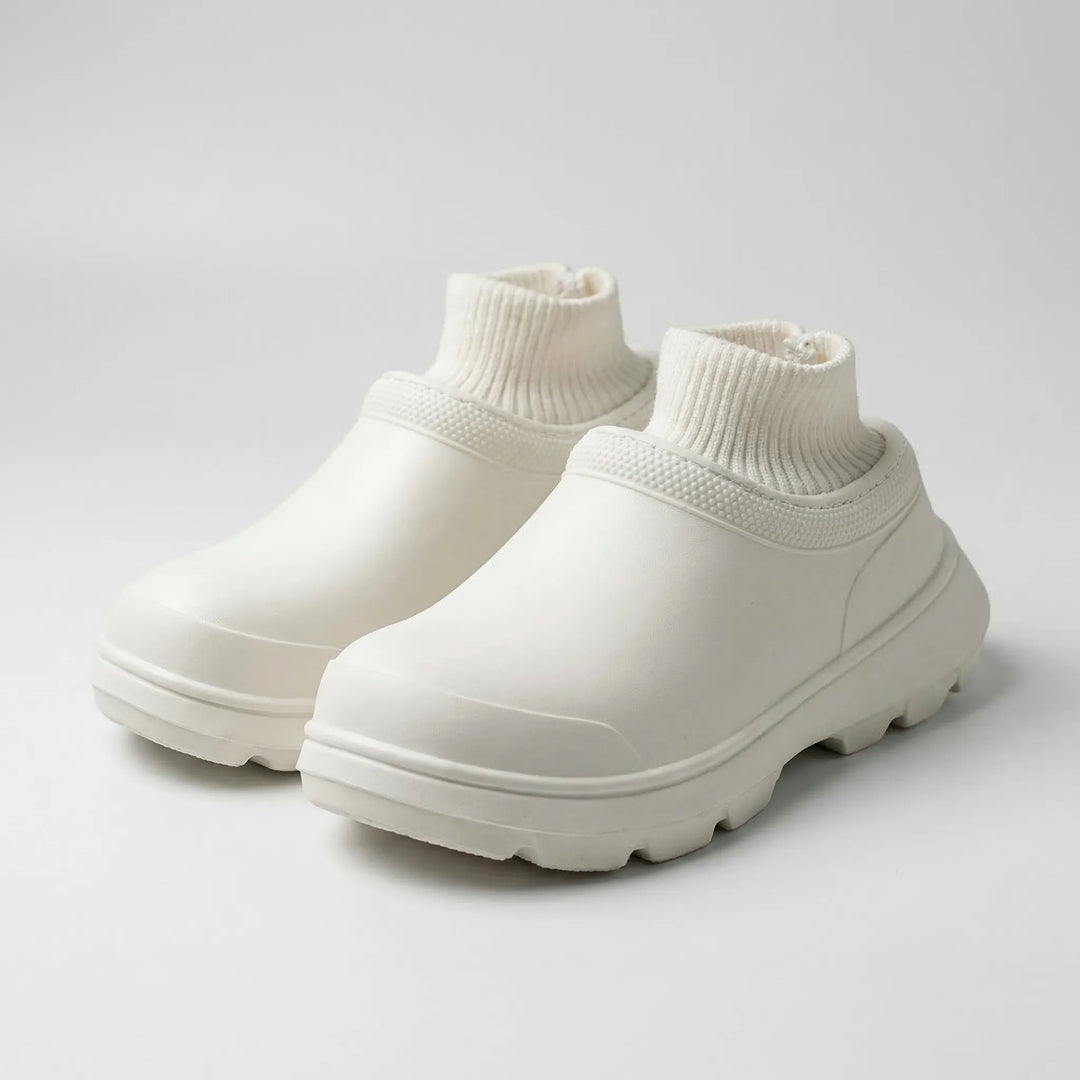 Madeline | Women's Slip-On Clog with Knit Ankle Cuff