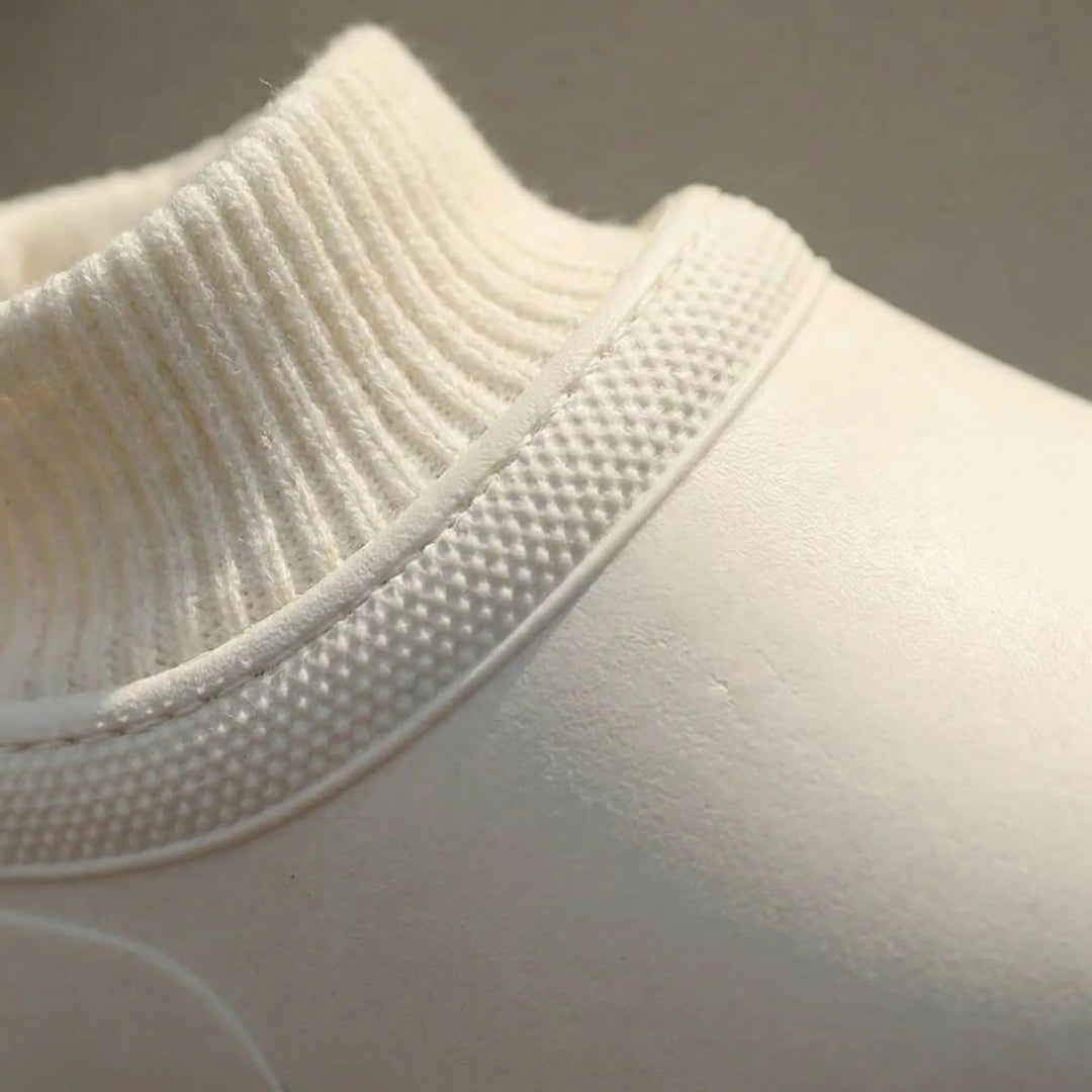 Madeline | Women's Slip-On Clog with Knit Ankle Cuff