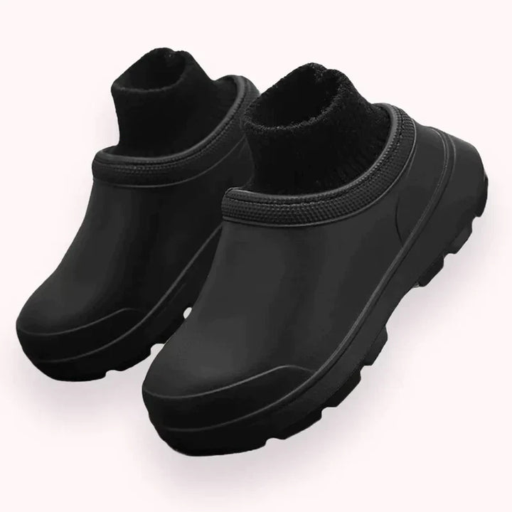 Madeline | Women's Slip-On Clog with Knit Ankle Cuff