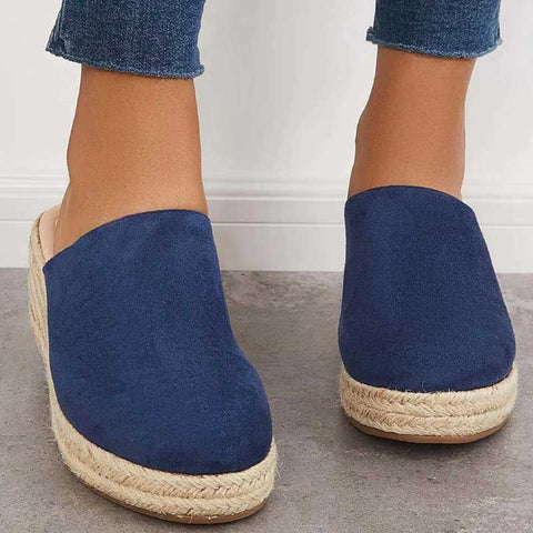 Mary | Women's Slip-On Wedge Mule with Round Toe