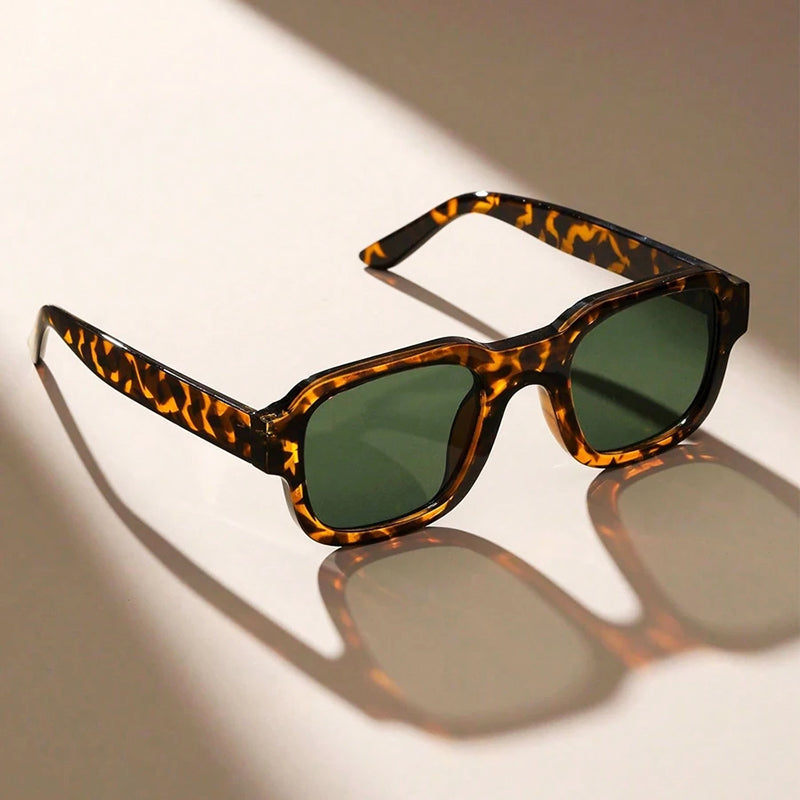 Women's Thick Rim Geometric Sunglasses for Stylish Protection
